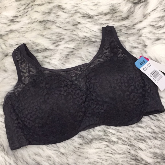 *NWT BLACK Camisole Inspired T-Shirt Bra - Picture 2 of 5